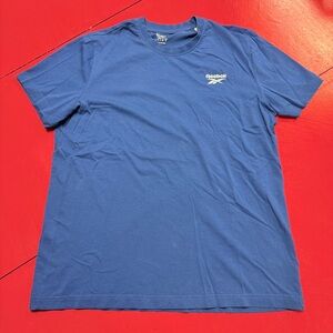 REEBOK ROYAL BLUE SHOET SLEEVE TEE SHIRT